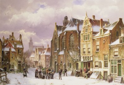 Neve ad Amsterdam da Willem Koekkoek